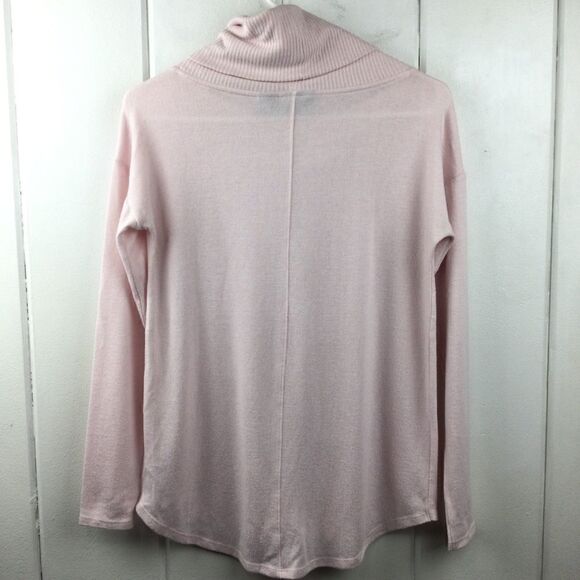 Rachel Zoe Pink Sweater,‎  Pastel Pink Cowl Neck Top, Size - XS - Picture 7 of 9